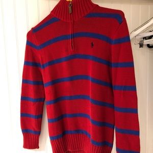Boys Polo Ralph Lauren Cableknit Zip Up Sweater